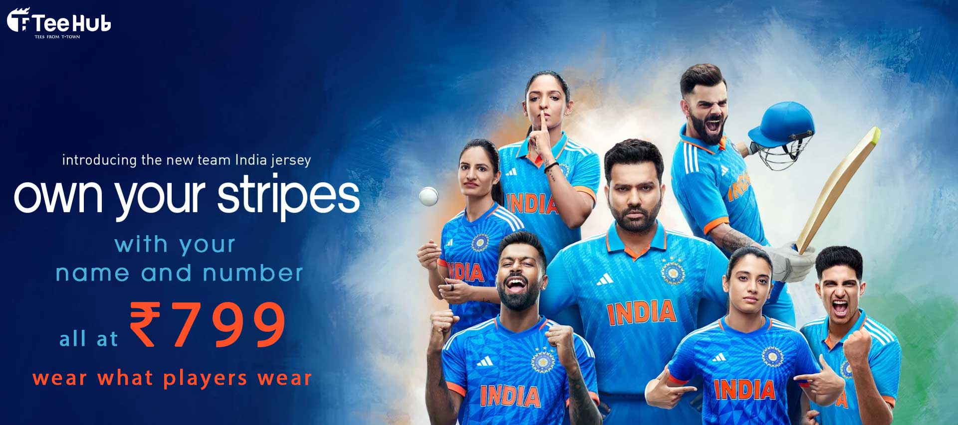 India Cricket ODI Player Jersey