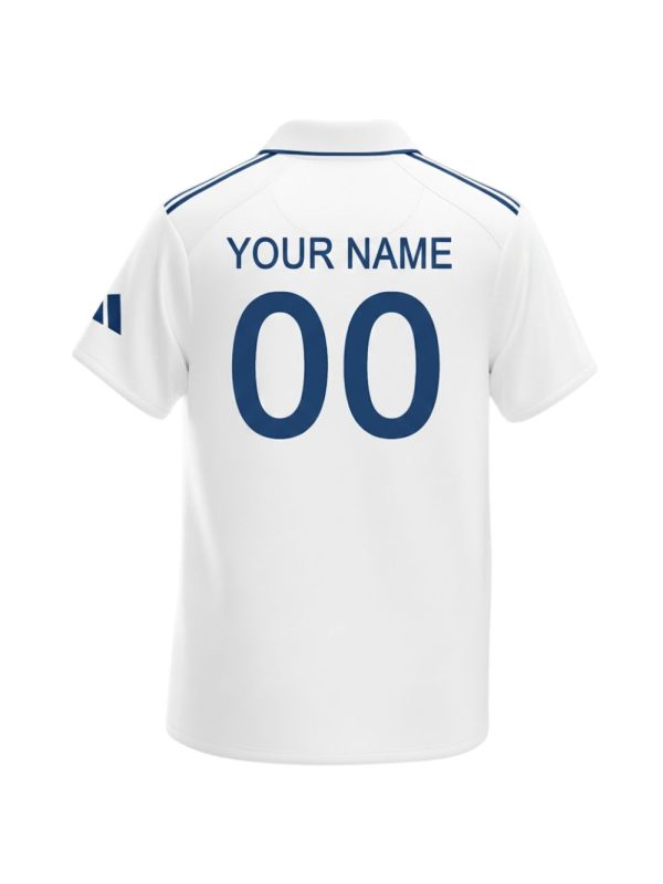 india cricket test jersey back customized with name and number
