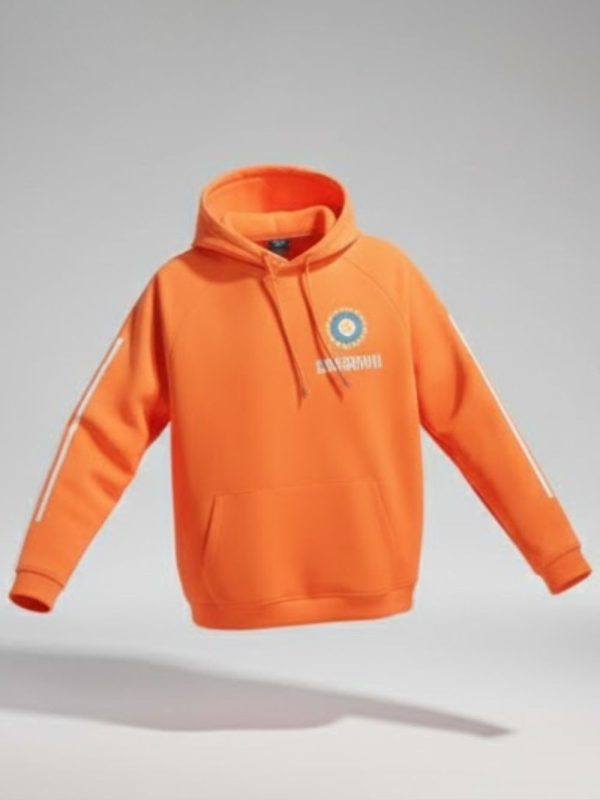 Indian team hoodie orange front