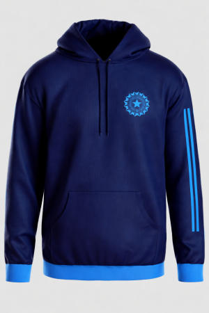 indian cricket team navy blue hoodie front