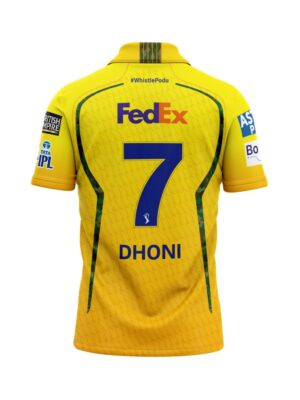 CSK Jersey 2026 - | Name And Number 8 CSK Jersey 2026 teehub back
