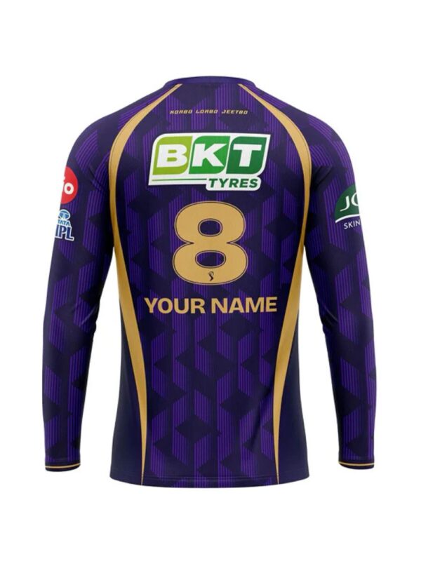 KKR jersey 2026 full sleeve back