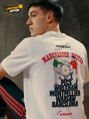 Manchester United 1991 retro white cotton t-shirt with vintage crest