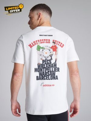 1991 Manchester United white t-shirt, retro fanwear from Old Trafford era