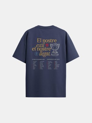 Barcelona Victory Parede Tee - Navy - Champions - Image 2