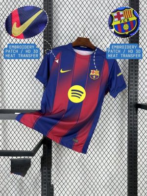 FC Barcelona players wearing the new 2025/26 kit in a promo shoot