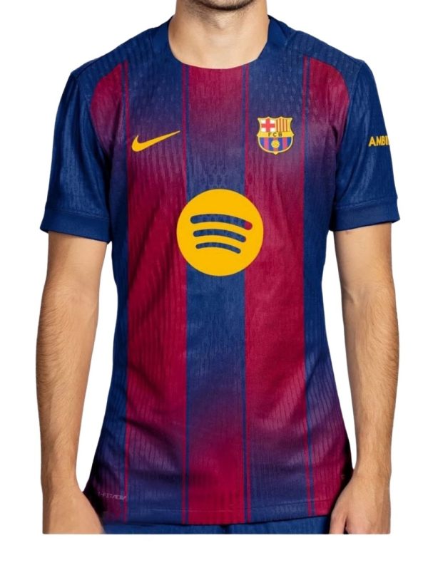FC Barcelona 25/26 home jersey with classic Blaugrana stripes