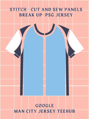 Back view of 2025-26 Manchester City fan jersey showing player name space and stitching details.