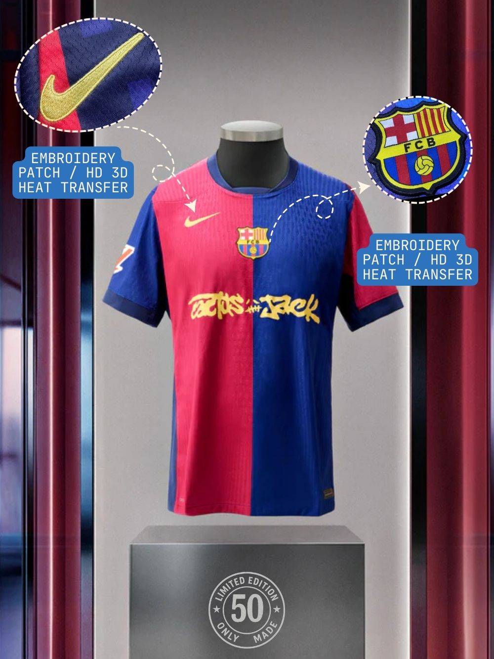 Barcelona X Travis Scott Jersey 24-25 - KICKOFFSHOPPER