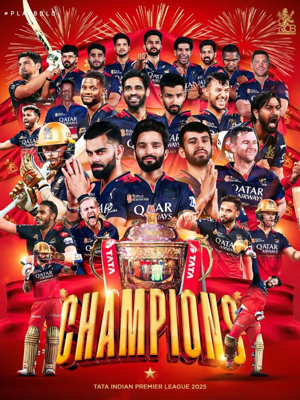 RCB WINNING TEE FRONT VIEW