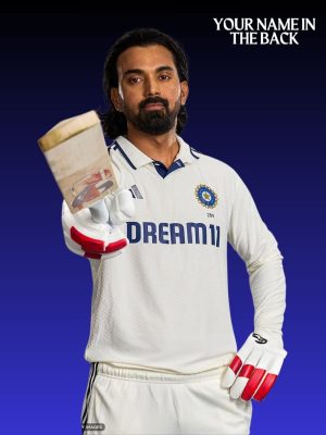TeeHub India Test jersey collar and BCCI badge close-up