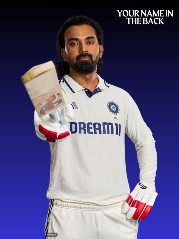 TeeHub India Test jersey collar and BCCI badge close-up
