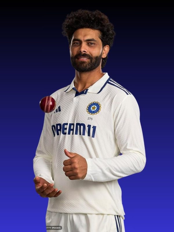 Side profile of TeeHub new India Test cricket jersey Adidas edition only in teehub