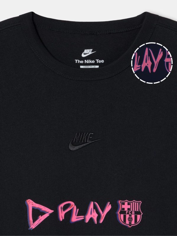 Exclusive collector edition Barca x Ed Sheeran black T-shirt by Teehub, music and football crossover.