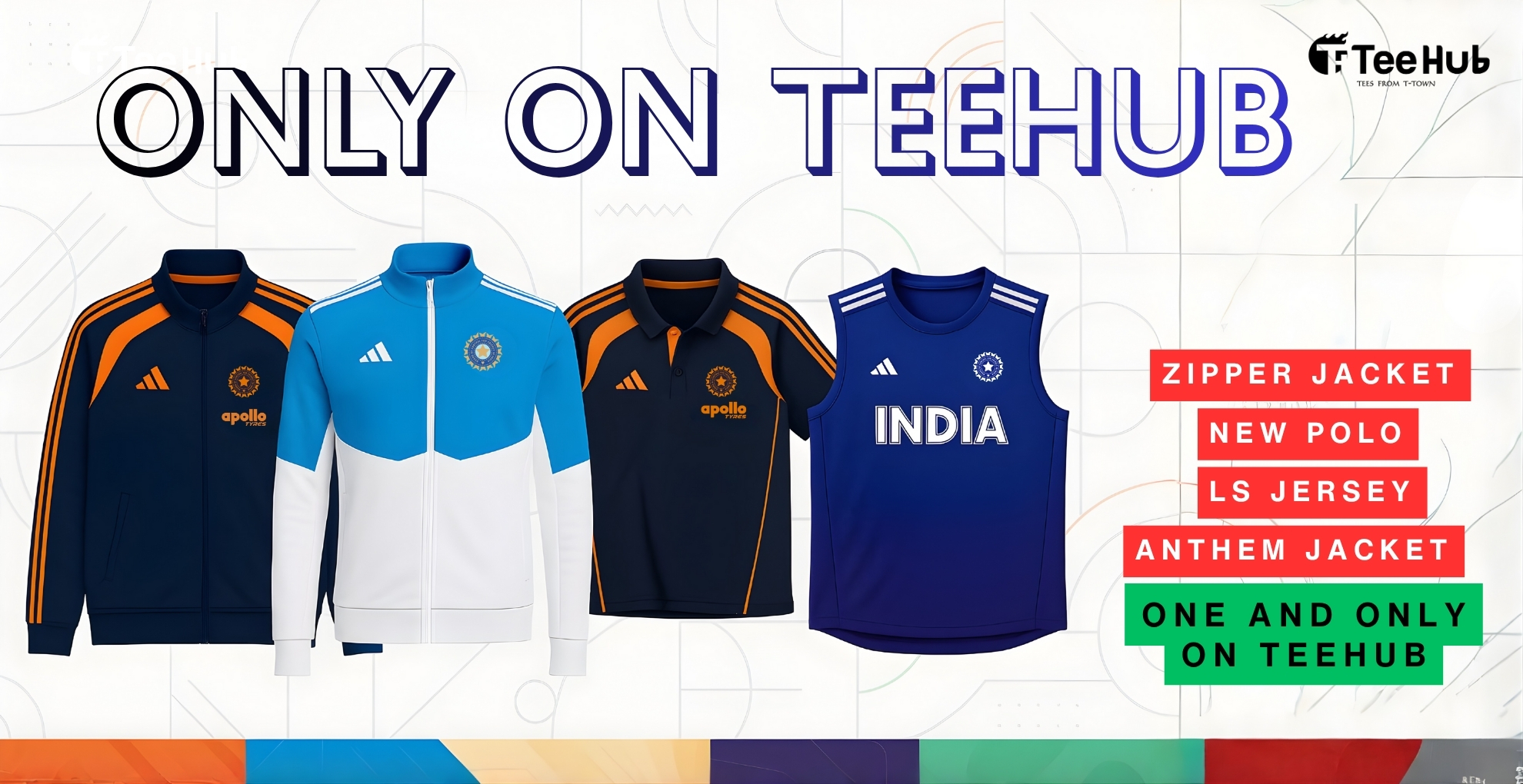 team india jacket zipper team India travel jacket