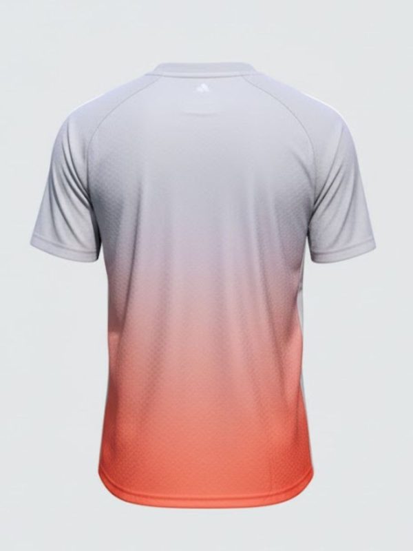Team India fan jersey in grey and orange by Adidas, stylish cricket jersey for supporters. only on teehub