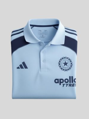 indian team travel polo sky blue teehub