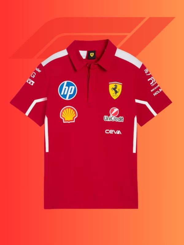 F1 Ferrari Polo Shirt - Premium Casual F1 performance polo shirt with premium new logos – Teehub