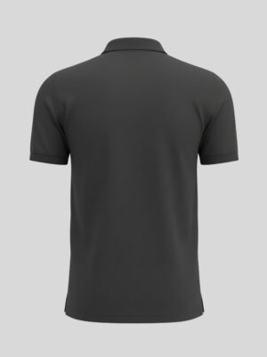 Plain Polo T Shirt - Steel Grey 4 Plain Polo T Shirt - Steel Grey - Image 2