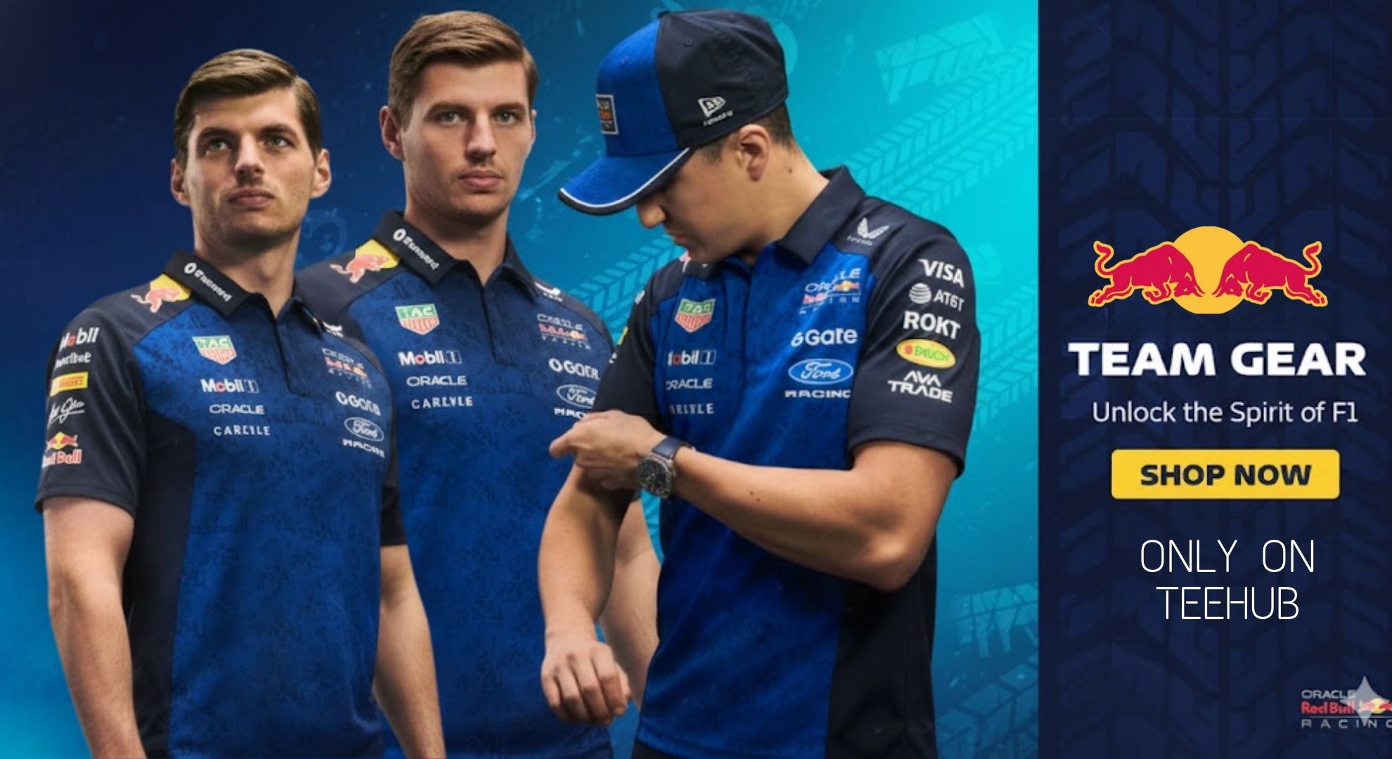f1 merch teehub banner