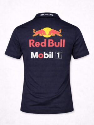 Red Bull Racing inspired polo t-shirt 2025 with motorsport styling, premium finish, exclusive Indian availability on Teehub