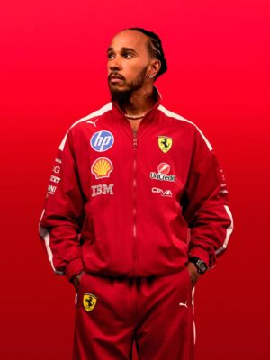 Ferrari jacket front pose