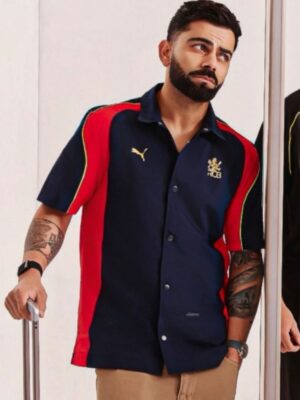 RCB Navy Blue Shirt 2026 - Premium 5 RCB Navy shirt 2026 front virat teehub