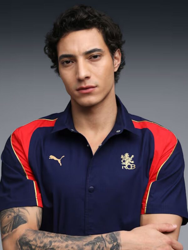 RCB Navy Blue Shirt 2026 - Premium 2 RCB Navy shirt 2026 front posing model
