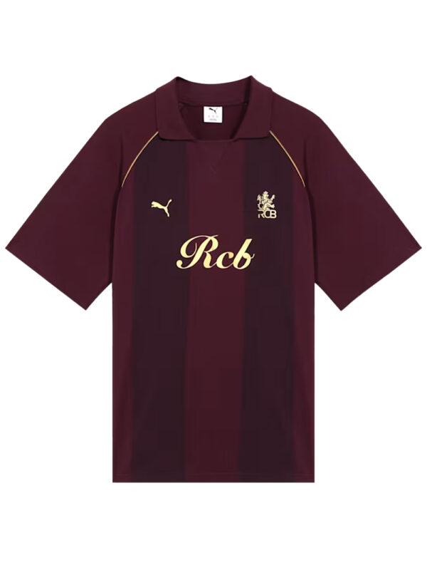 maroon strip tarvel tshirt front 2 rcb travel tshirt maroon front