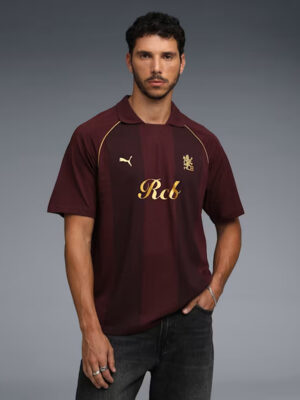 RCB Stripper Travel Polo T - Shirt 2026 - Maroon 6 RCB Stripper Travel Polo T - Shirt 2026 - Maroon - Image 3
