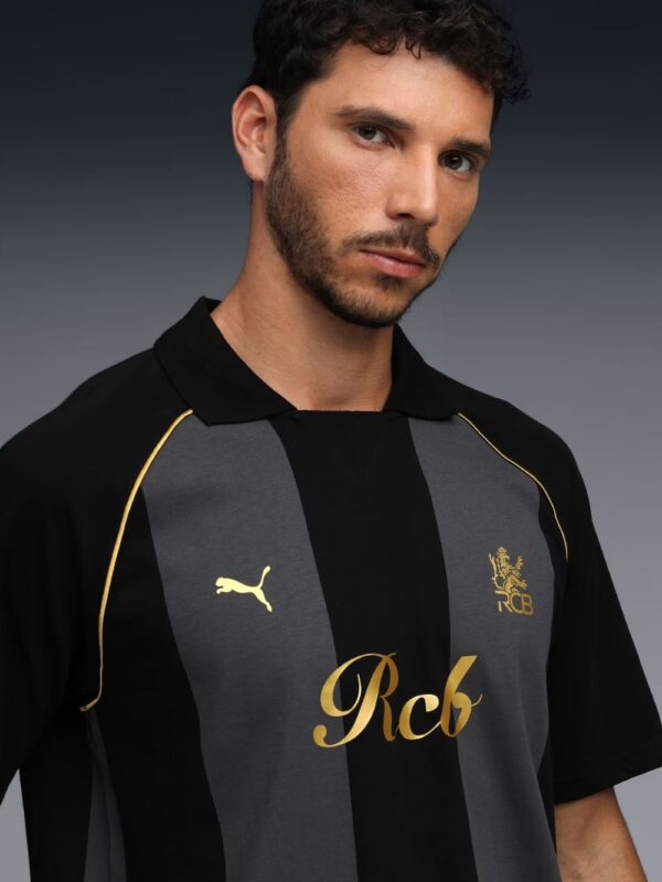rcb black travel polo tshirt oversized