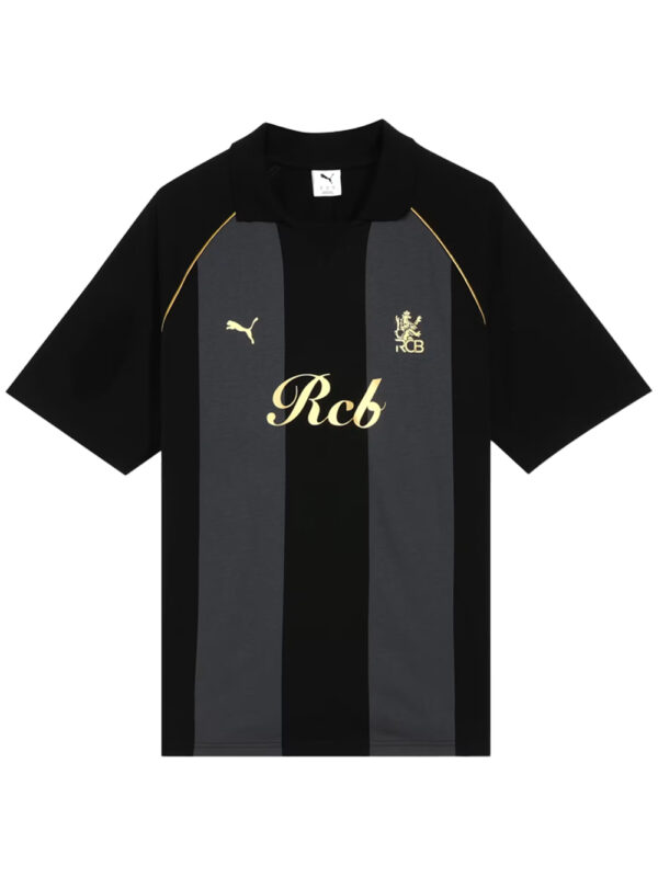 rcb black travel tshirt oversized