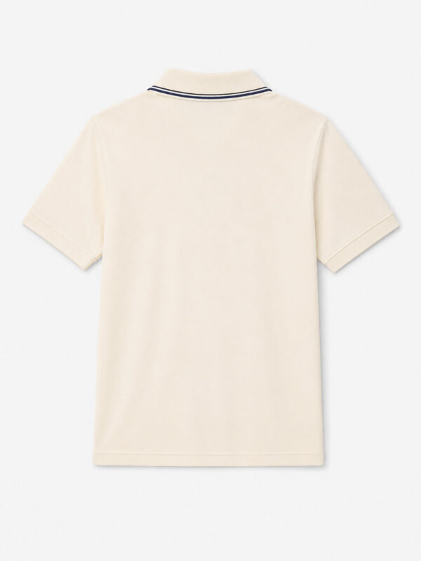 One8 Off White Polo T Shirt - VIRAT EDITION 1 Premium One8 Virat Polo T-Shirt with soft cotton fabric, stylish collar, modern fit, exclusive fashion collection on TeeHub.