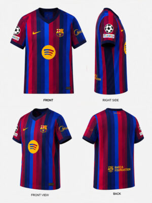 FC Barcelona Jersey 2026/2027 premium football shirt with personalized back printing and comfortable regular fit, TeeHub exclusive.