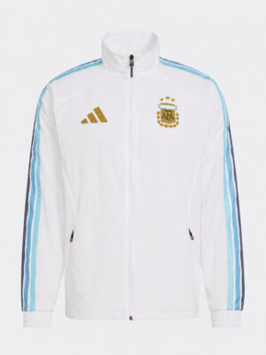 Messi inspired Argentina football anthem jacket premium white jacket TeeHub exclusive
