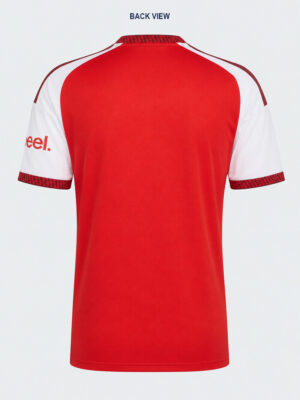 Premium Arsenal FC 2026/27 Home football jersey with personalized name and number, breathable sports fabric from TeeHub.