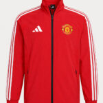 Manchester United Home Anthem Jacket with stand-up collar and regular fit available only on TeeHub