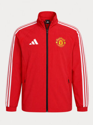 Manchester United Home Anthem Jacket with stand-up collar and regular fit available only on TeeHub