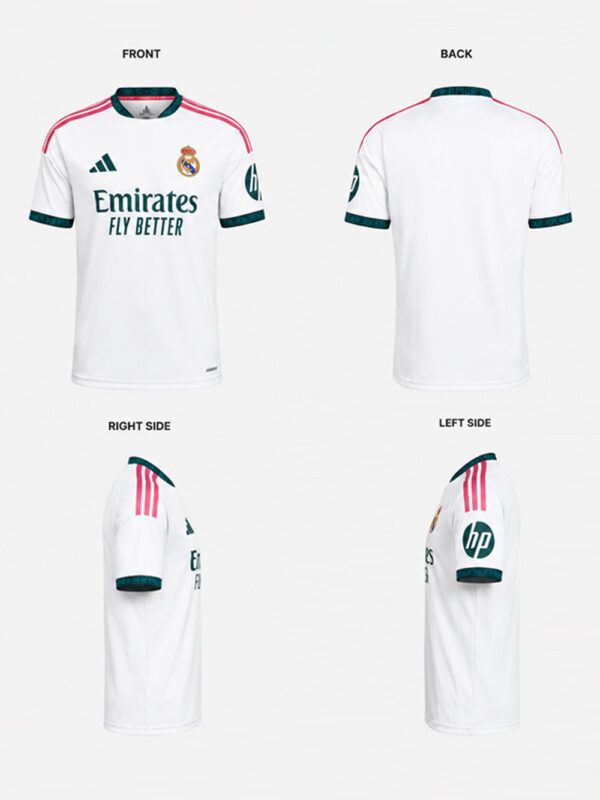 Real Madrid 26/27 Home Jersey customized with name and number in premium soft sports fabric, TeeHub football collection.