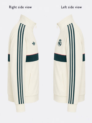 Premium Real Madrid Track Top Jacket with regular fit and zipper closure by TeeHub.