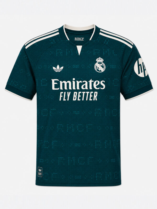 Real Madrid 26/27 Away Jersey by TeeHub featuring premium sports fabric and a comfortable regular fit.